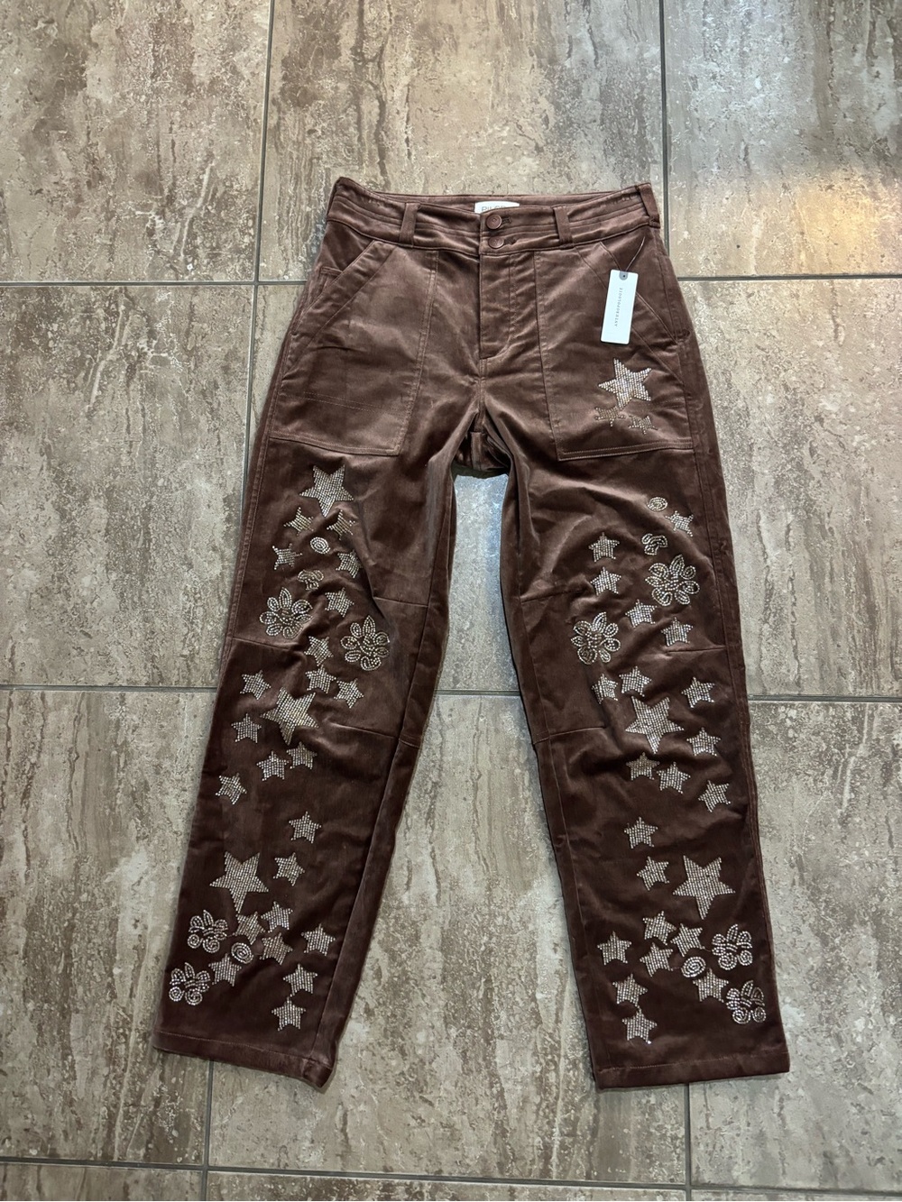 Anthropology Pilcro The Wanderer brown jeans NWT - Picture 7 of 7